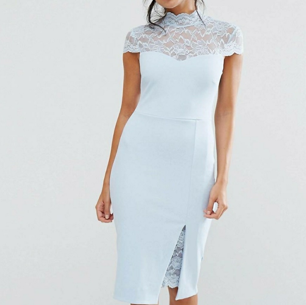 Asos NWOT bluw lace dress